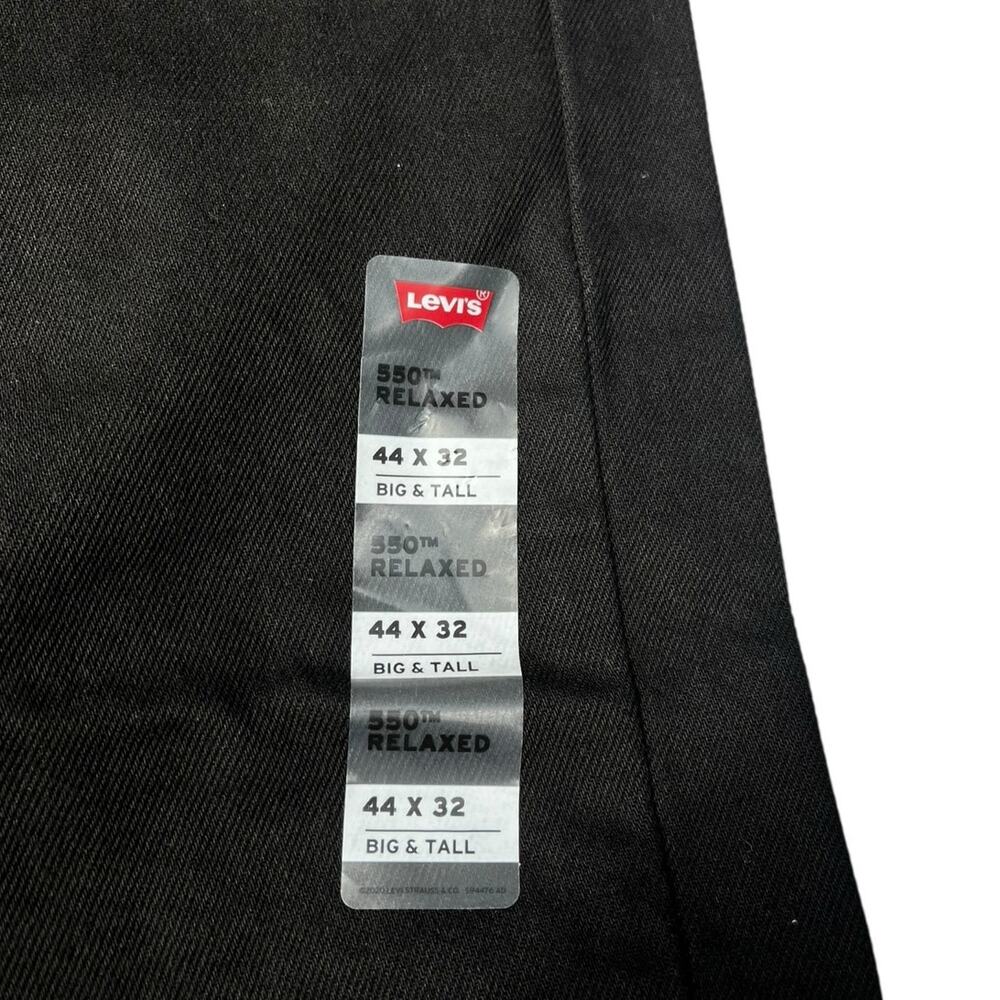 Levi's 550 Relaxed Jeans | Mens 44 x 32 Black NWT (Big & Tall) - Picture 10 of 13